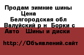 Продам зимние шины › Цена ­ 30 000 - Белгородская обл., Валуйский р-н, Борки с. Авто » Шины и диски   